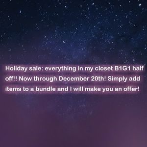 Holiday Sale!